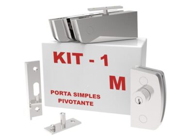 KIT001 - Kit Porta de Abrir Vidro Alvenaria