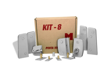 KIT008 - Porta Pivotante Vidro Vidro