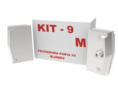 KIT009 - Fechadura Porta Blindex Vidro Vidro
