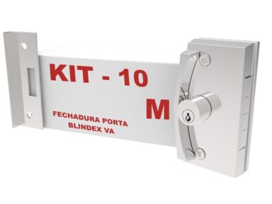 KIT010 - Fechadura Porta Blindex Vidro Alvenaria